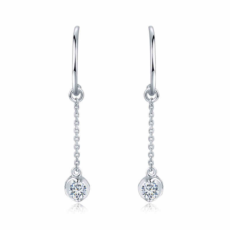 18K金钻石耳钉-珠光-耳饰耳坠耳环耳钉-正品