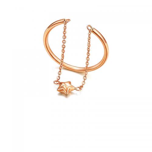 <strong>au750戒指18k金玫瑰金戒指18k彩金女戒尾戒</strong>