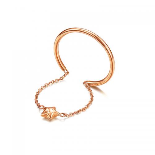 <strong>au750戒指18k金玫瑰金戒指18k彩金女戒尾戒</strong>