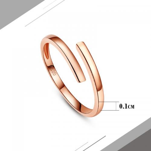 彩金戒指18K金玫瑰金女戒关节戒