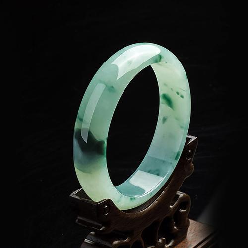 缅甸翡翠手镯玉镯子天然玉石玉器玉手镯女款正品A货证书