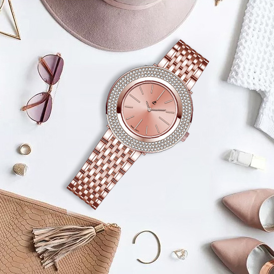 帝浪(DILANG)手表 超薄女士手表 简约石英女表进口机芯Q2