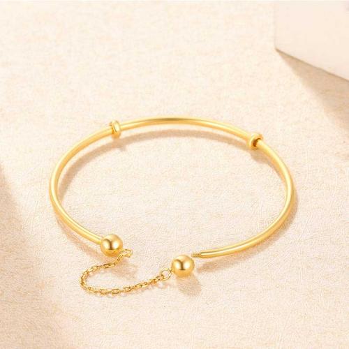 金意 黄金手镯足金镯子手饰手链女