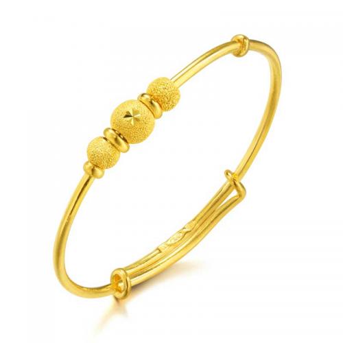 黄金手镯满月BB婴儿宝宝手镯儿童金镯子 31484K计价