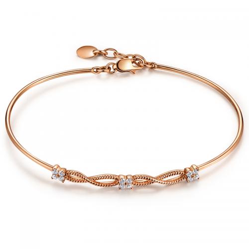 18K金钻石手镯手链-婚饰婚纱必备女款