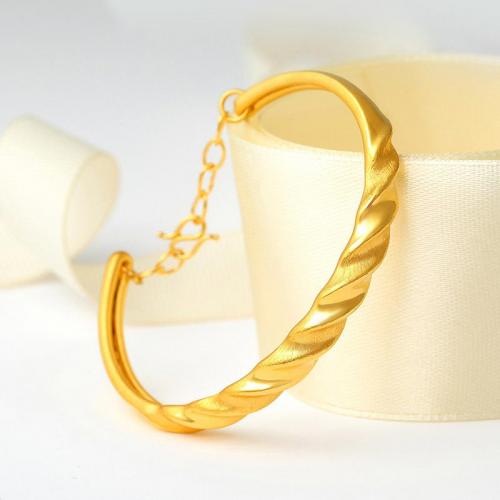 3D硬金黄金手镯足金999纯金婚嫁金镯子送妈妈礼物