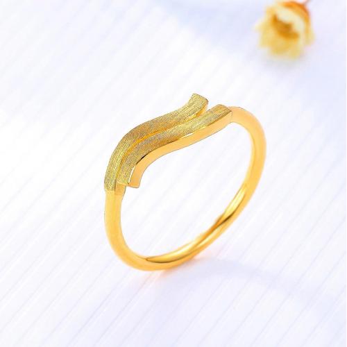 十二星座之风象星座——黄金戒指足金女戒活圈口