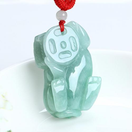 缅甸冰糯种翡翠貔貅吊坠男款天然玉石霸王貔貅A货证书