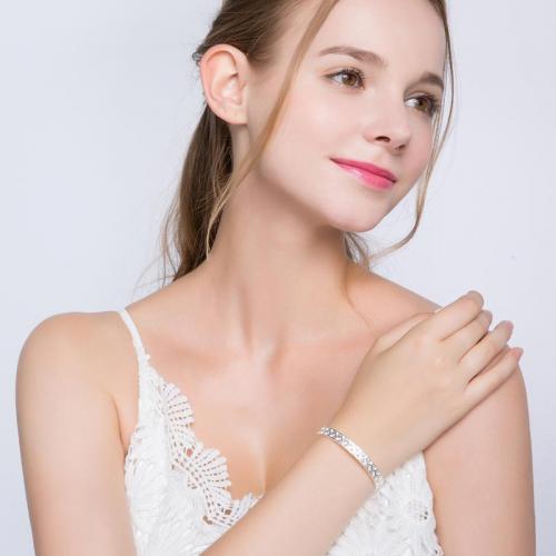 999纯银爱心手镯女韩版简约小清新首饰