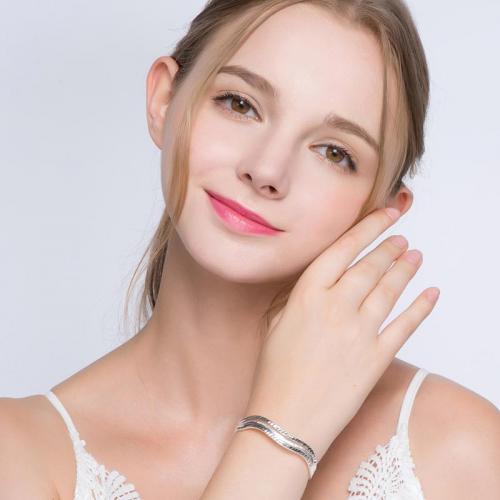 999纯银手镯女韩版简约学生森系开口镯子百搭