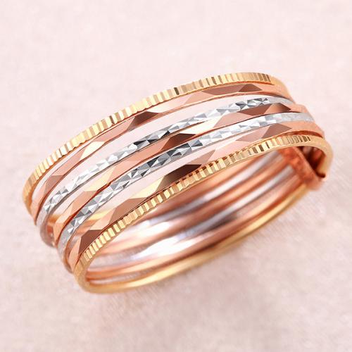 白18k黄玫瑰金彩金戒指时尚百搭女戒尾戒