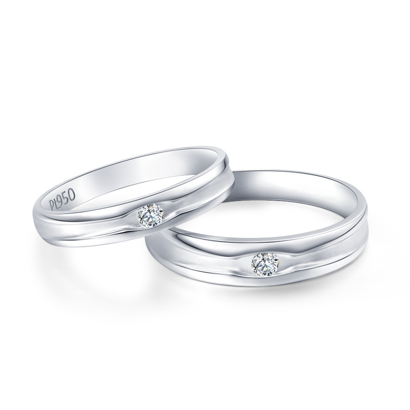 铂金钻石结婚对戒DESIRE正品情侣七夕礼物