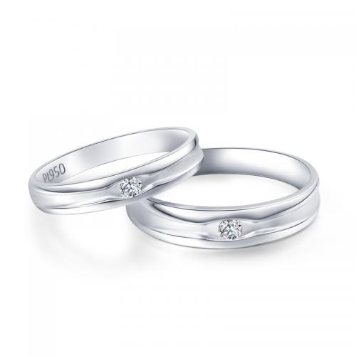 铂金钻石结婚对戒DESIRE正品情侣七夕礼物