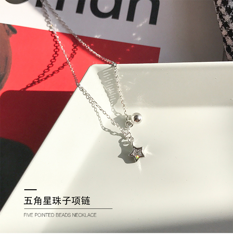 五角星银项链 五角星银项链