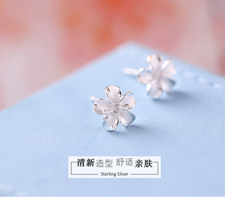 樱花造型小清新耳钉