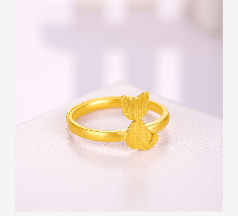 足金小猫女戒场景图