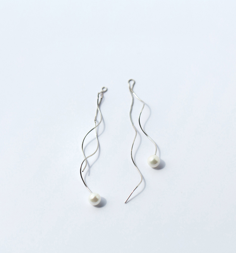 韩版甜美贝珠珍珠耳环