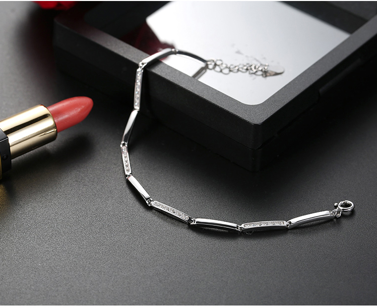 韩版S925银手链产品实拍