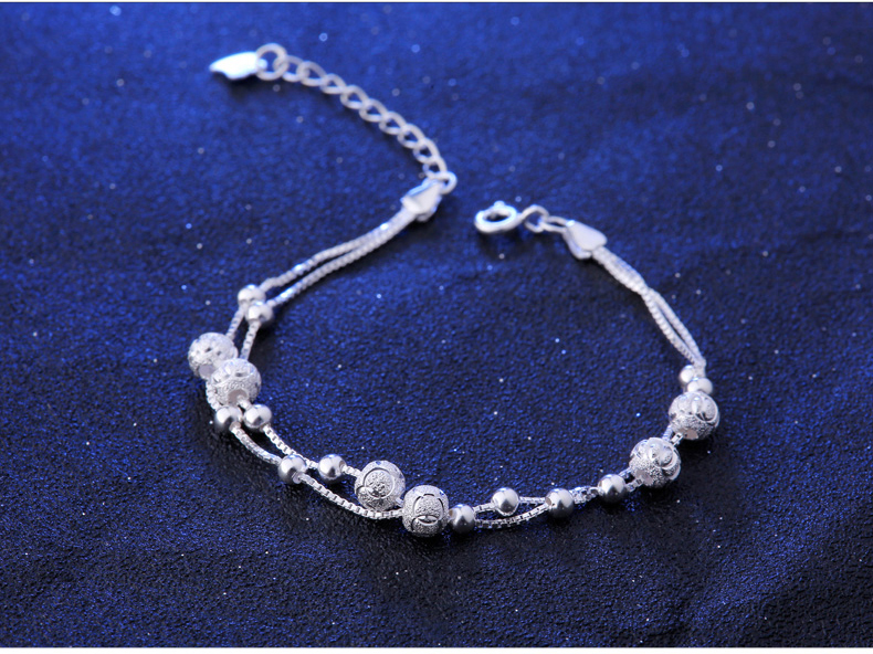 925纯银转运珠手链细节图