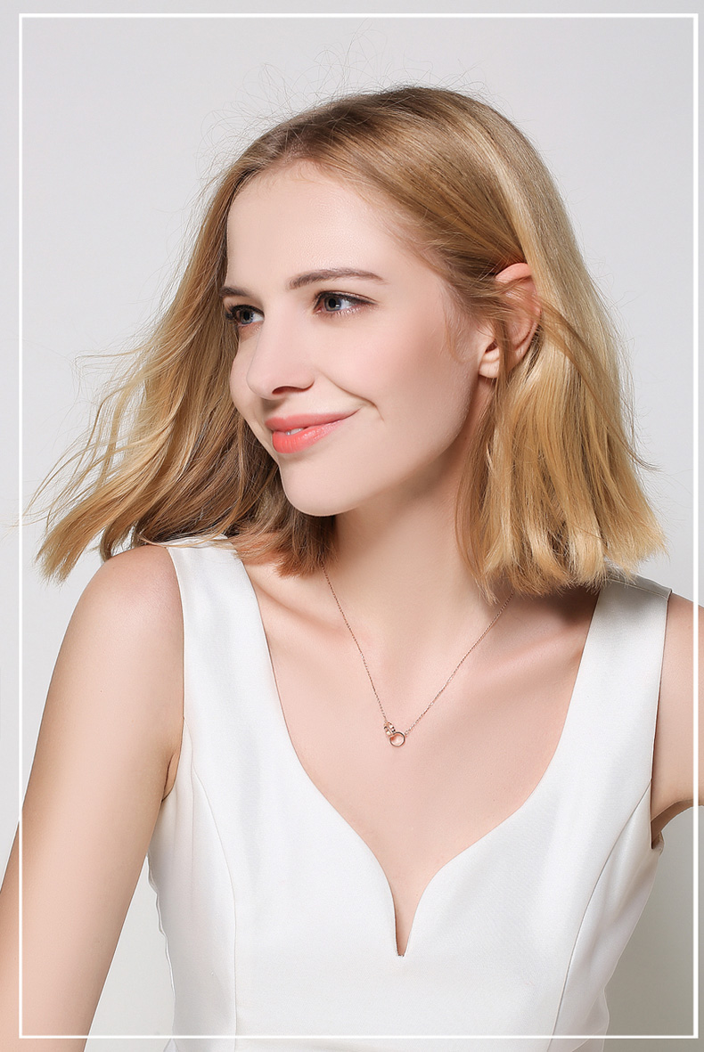 18K黄金玫瑰金彩金项链