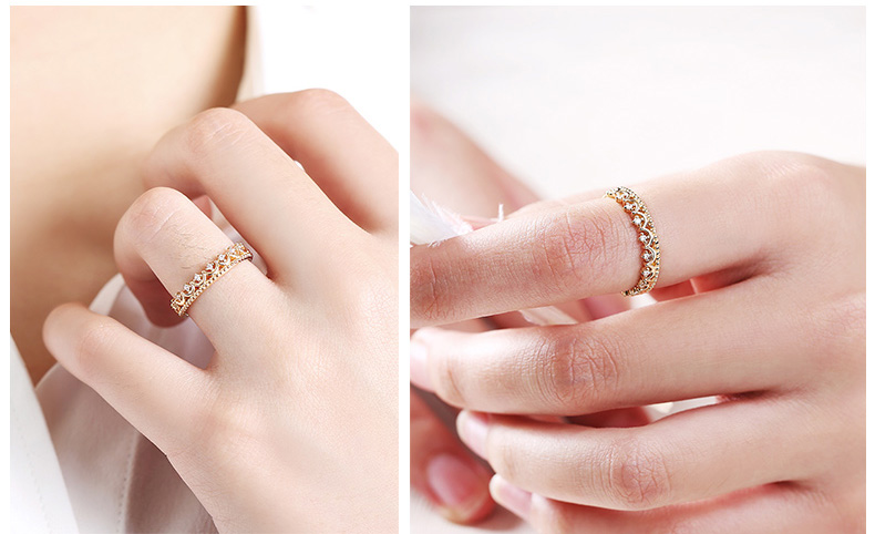 彩金皇冠女戒展示图