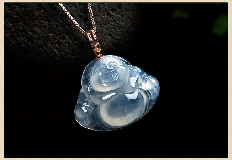 弥勒佛挂坠挂件实拍图