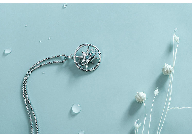 星引力银项链实拍图