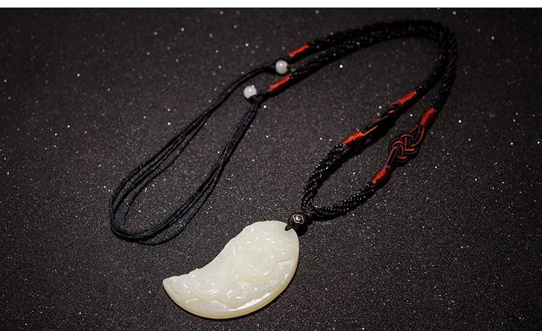 太极龙凤玉佩情侣吊坠展示图