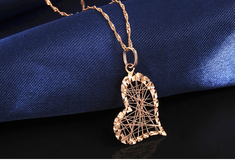 18k玫瑰金彩金项链