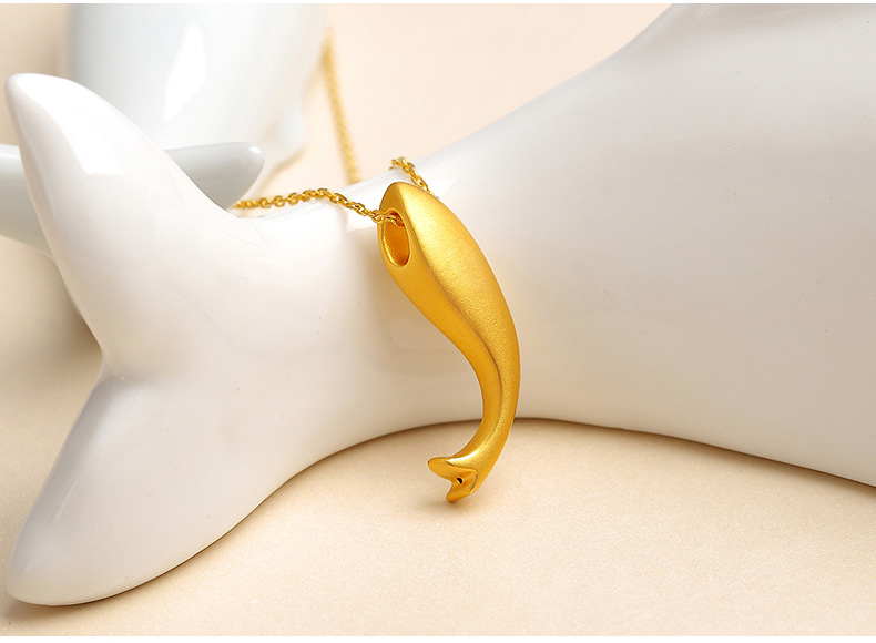 3D硬黄金吊坠女款