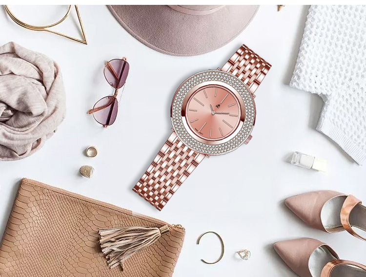 帝浪(DILANG)超薄女士简约石英女表进口机芯Q2