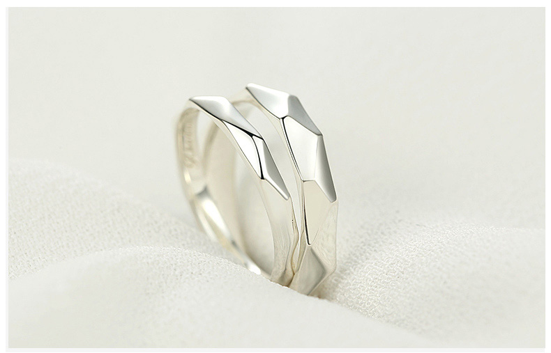 999纯银情侣戒指一对