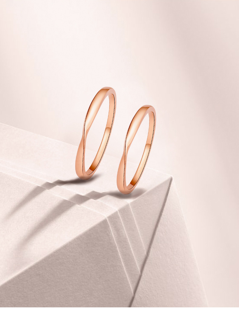 莫比乌斯环情侣戒指