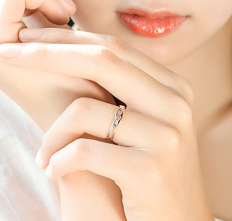 盘根日韩简约学生食指戒
