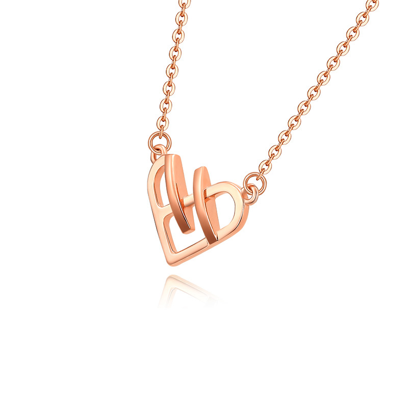 玫瑰金彩金项链