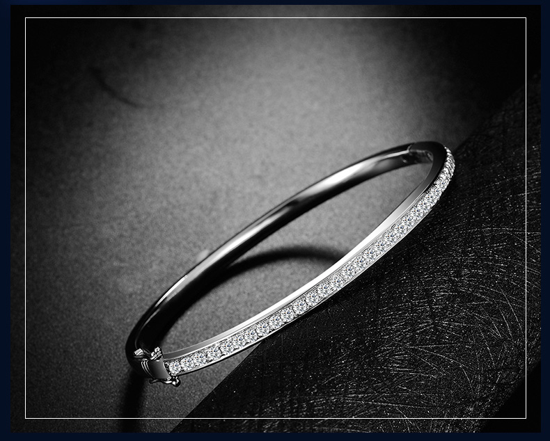 白金钻石手镯