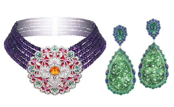 Silk Road 白金项链，Silk Road 钛金属耳坠