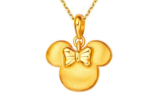 迪士尼黄金吊坠