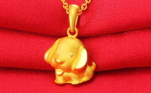狗年黄金生肖吊坠