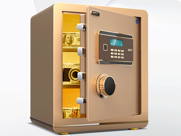 保险柜存放金条