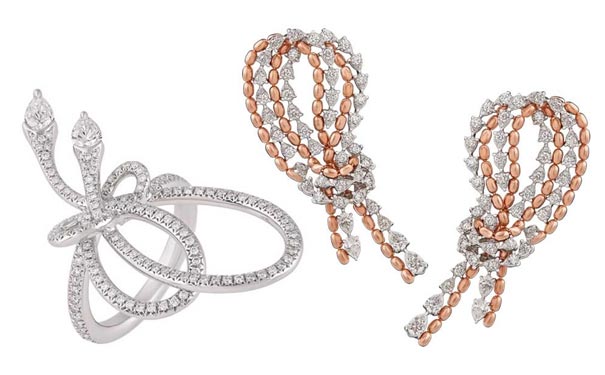 蝴蝶结和心形图案