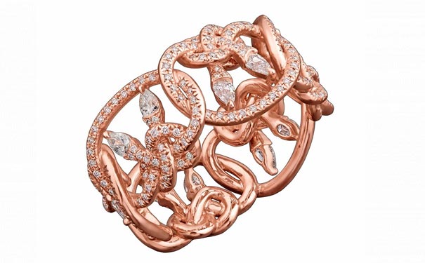 Infinite Knot 玫瑰金戒指