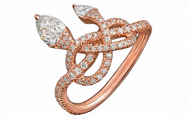 Infinite Knot 玫瑰金戒指