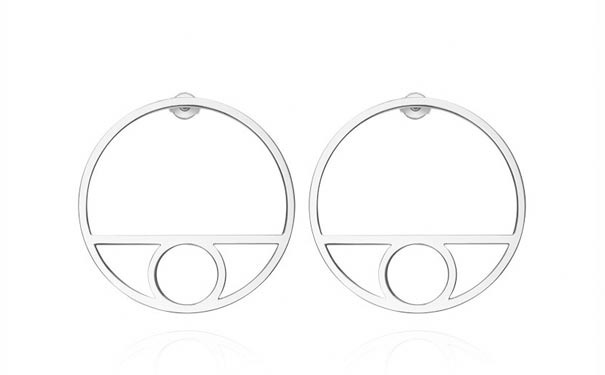 Chaîne d'Ancre Game 银质耳环，by Hermès