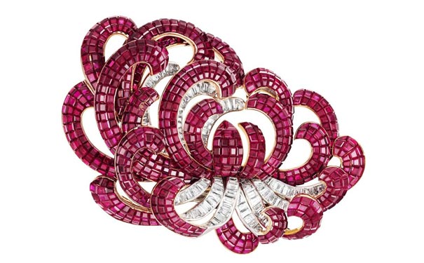 Chrysanthemum 铂金胸针