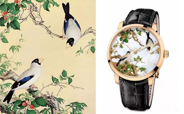 《仙萼长春图─樱桃》彩绘腕表