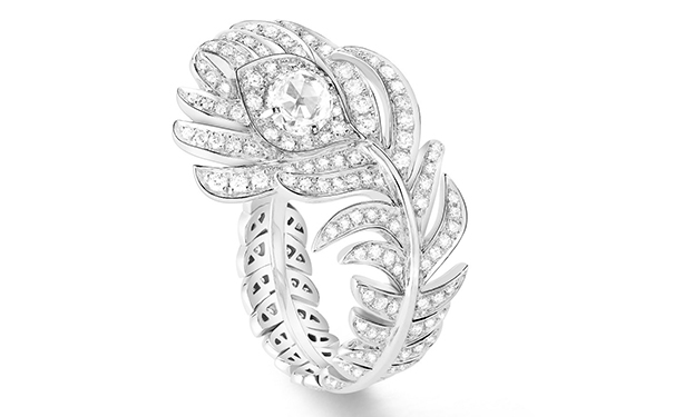 Plume de Paon 白金戒指