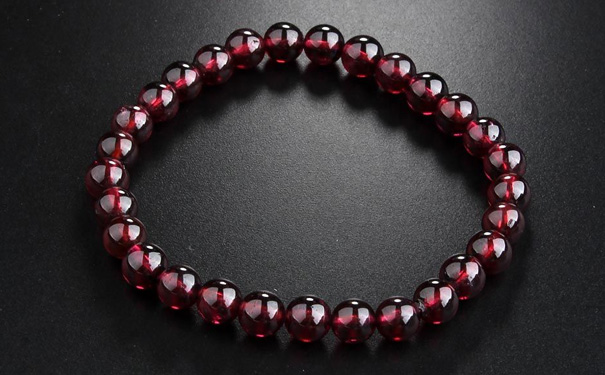 石榴石手链单串