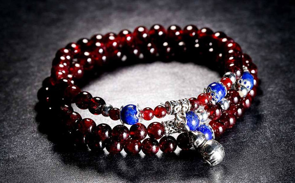 石榴石手链多串