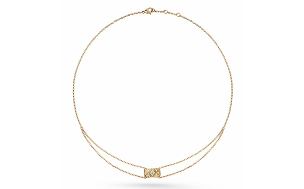 Coco Crush 米色金挂坠项链